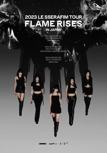 Poster for Flame Rises - Le Sserafim Tour in Japan 2023
