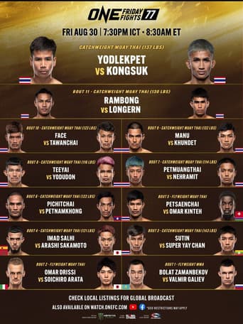 Poster for ONE Friday Fights 77: Yodlekpet vs. Kongsuk