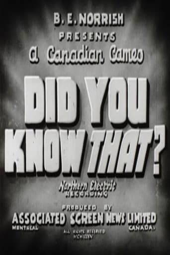 Poster for Did You Know That?