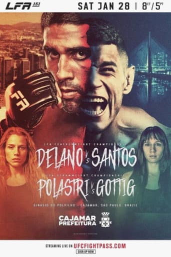Poster for LFA 151: Delano vs. Santos