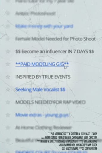 Poster for **PAID MODELING GIG**