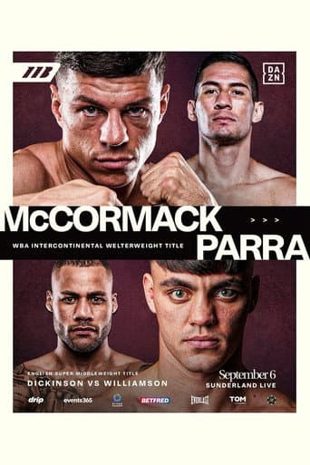 Poster for Pat McCormack vs. Miguel Parra