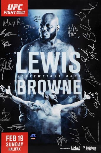 Poster for UFC Fight Night 105: Lewis vs. Browne