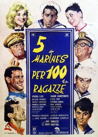 Poster for 5 Marines for 100 Girls