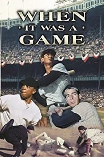 Poster for When It Was a Game