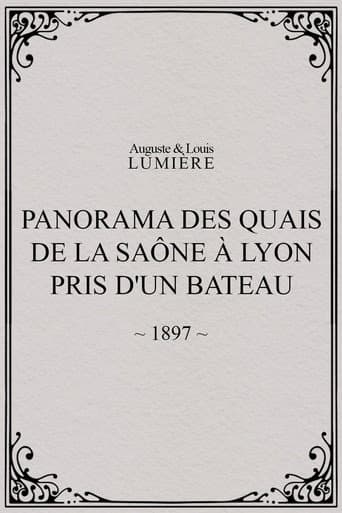 Poster for Panorama des quais de la Saône à Lyon pris d'un bateau