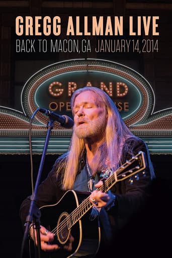 Poster for Gregg Allman Live - Back to Macon, GA