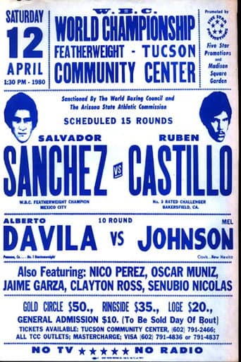 Poster for Salvador Sanchez vs. Ruben Castillo