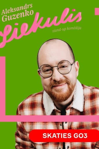 Poster for Liekulis. Aleksandra Guzenko stand-up izrāde