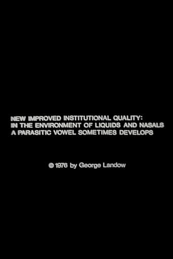 Poster for New Improved Institutional Quality: In the Environment of Liquids and Nasals a Parasitic Vowel Sometimes Develops