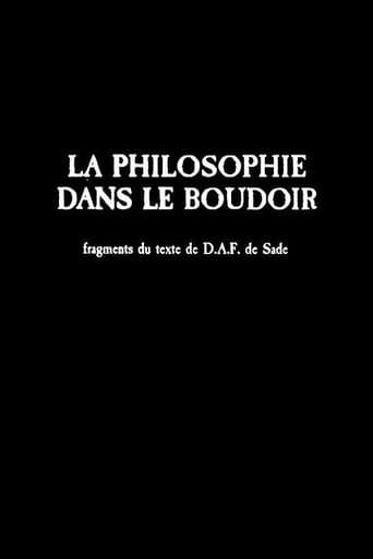 Poster for La philosophie dans le boudoir