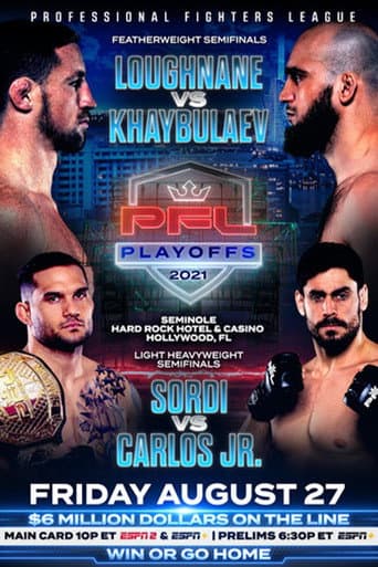 Poster for PFL 2021 #9: Playoffs - Loughnane vs Khaybulaev