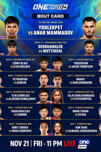 Poster for ONE Friday Fights 134: Yodlekpet vs. Mammadov