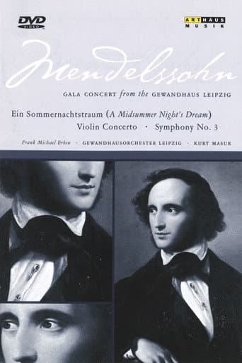 Poster for Mendelssohn Gala Concert From the Gewandhaus Leipzig