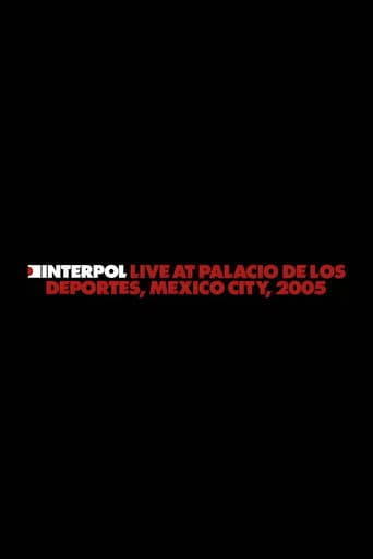 Poster for Interpol: Live at Palacio de los Deportes, Mexico City, 2005