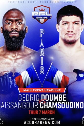 Poster for PFL 2024 Europe #1: Regular Season - Doumbé vs. Chamsoudinov