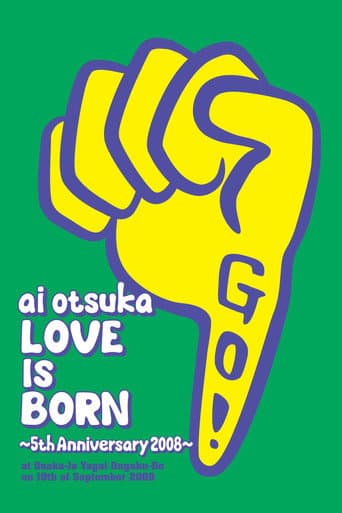 Poster for Ai Otsuka "Love Is Born" - 5th Anniversary 2008 - at Osaka - Jo Yagai Ongaku-Do on 10th of September 2008