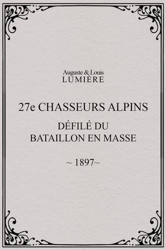Poster for 27ème chasseurs alpins : défilé du bataillon en masse