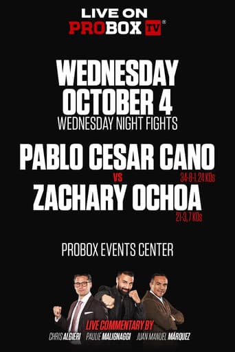 Poster for Pablo Cesar Cano vs. Zachary Ochoa